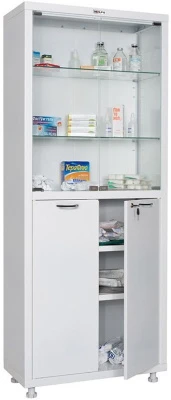 Шкаф медицинский металлический Hilfe МД 2 1670/SG